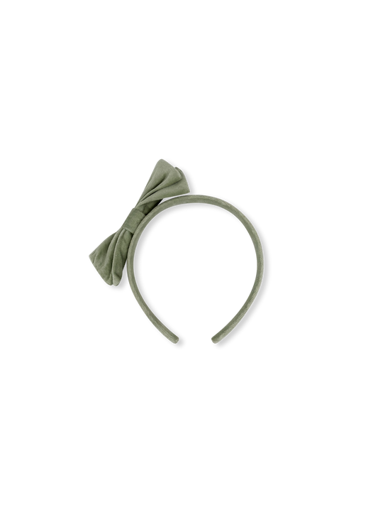 Hadley Headband, Leyland Green Velvet