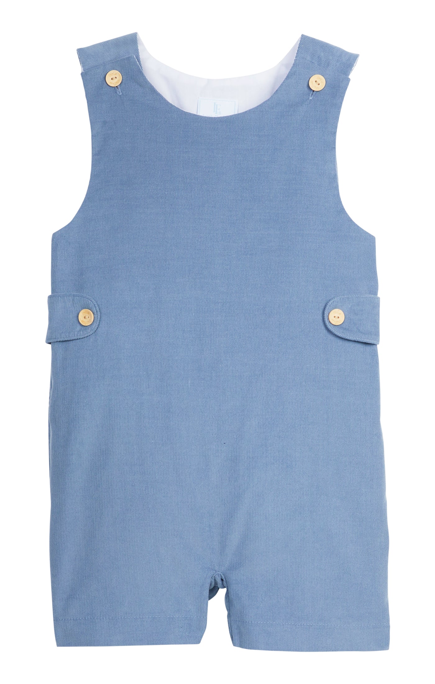 Button Tab John John, Stormy Blue Corduroy