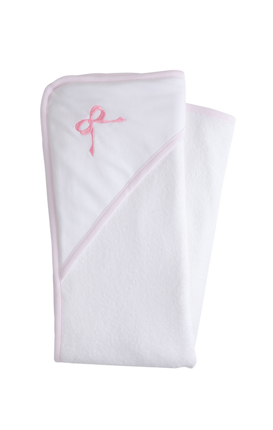 Hooded Towel, Pink Bow
