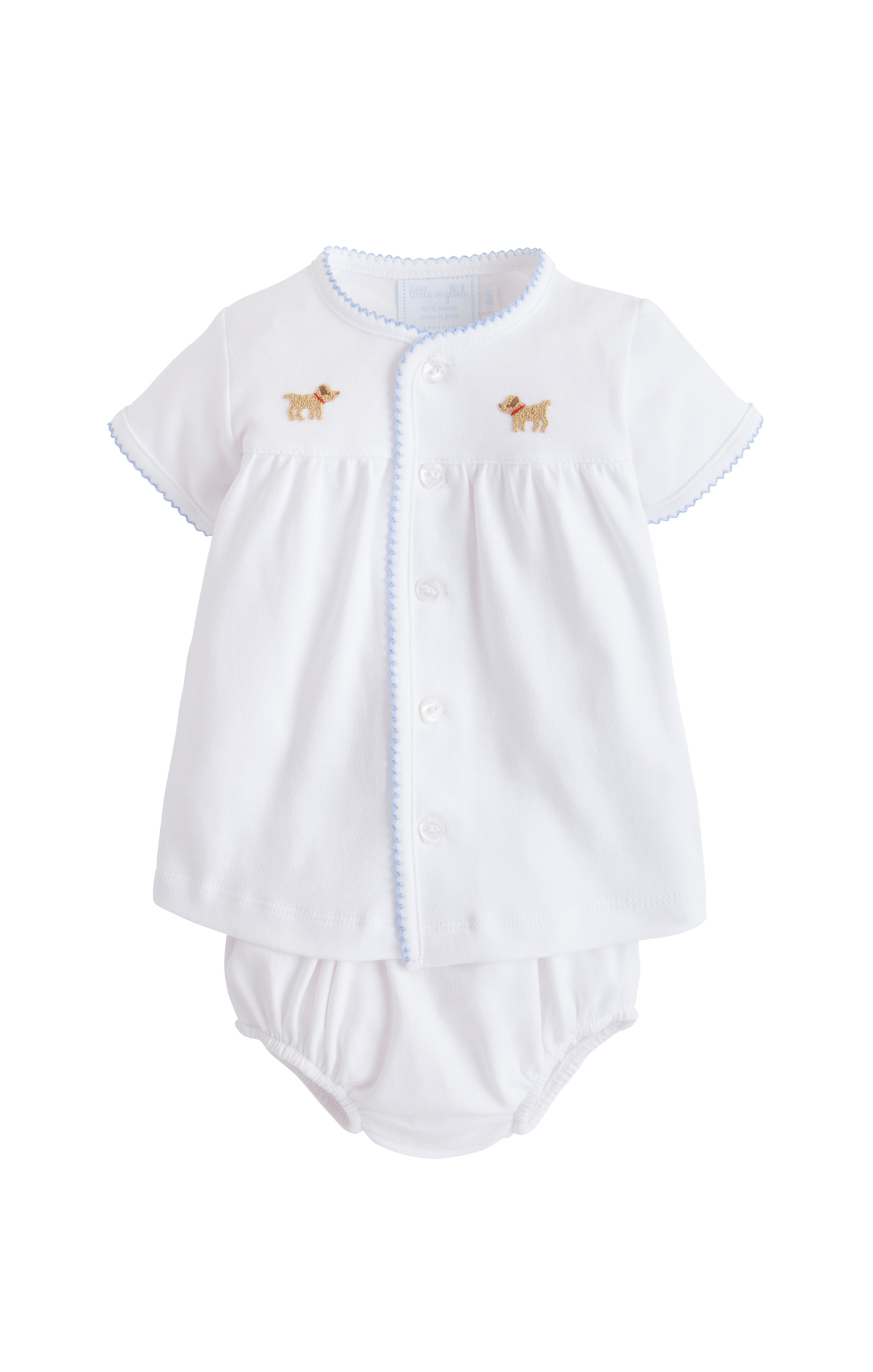 Pinpoint Layette Knit Set, Boy Lab