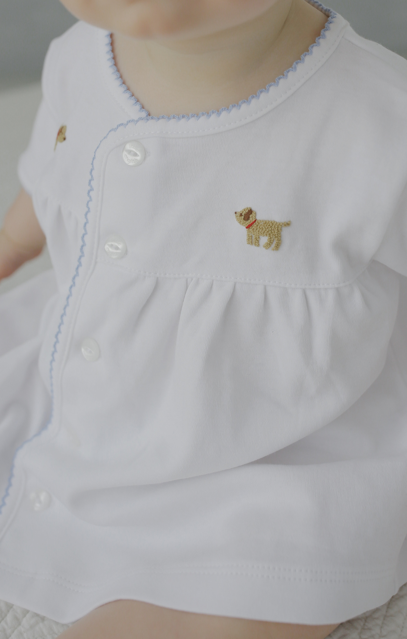 Pinpoint Layette Knit Set, Boy Lab