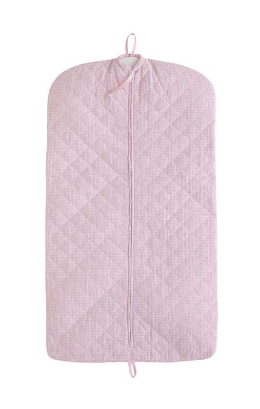 Quilted Garment Bag, Light Pink