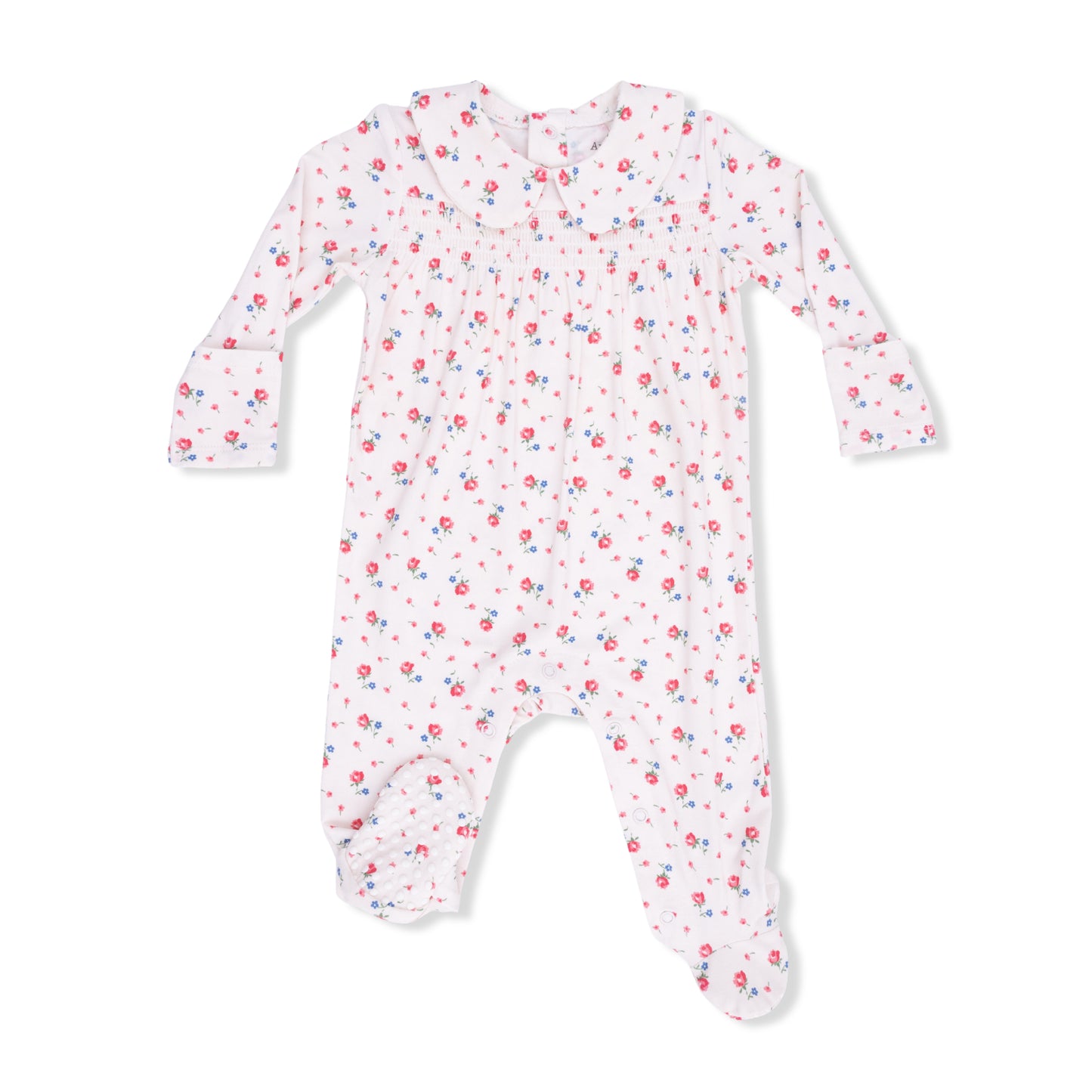 Joli Rosette Smocked Footie