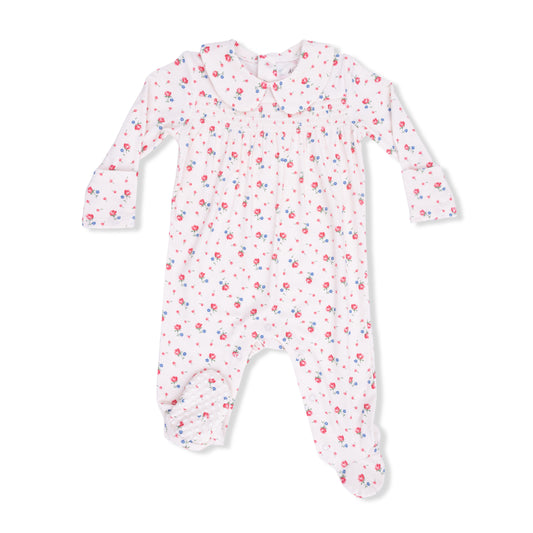 Joli Rosette Smocked Footie