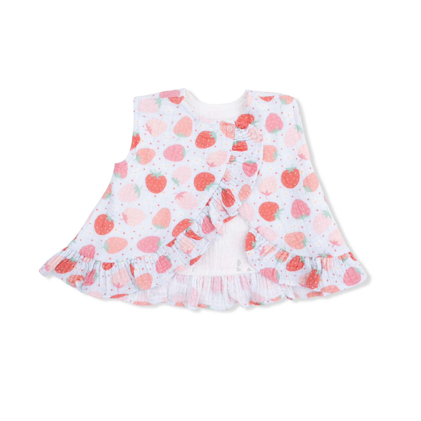 Strawberry Bliss Ruffle Back Top & Bloomer Set
