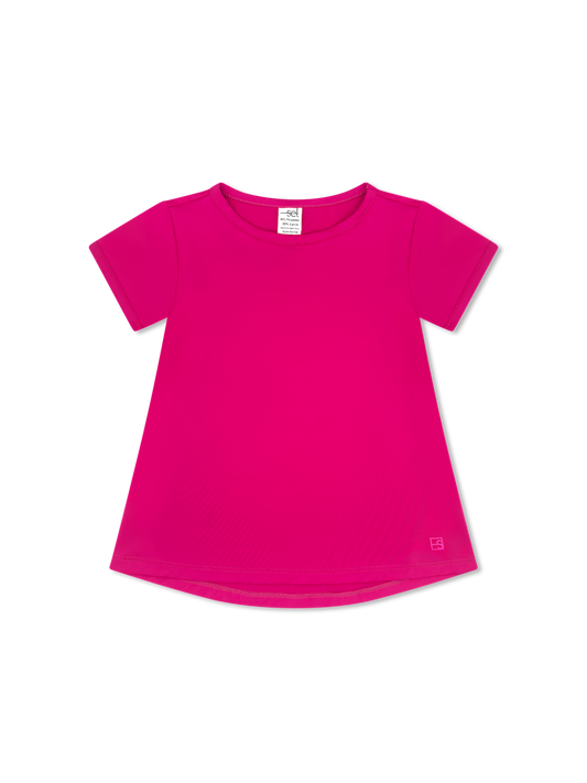 Bridget Basic Tee, Power Pink