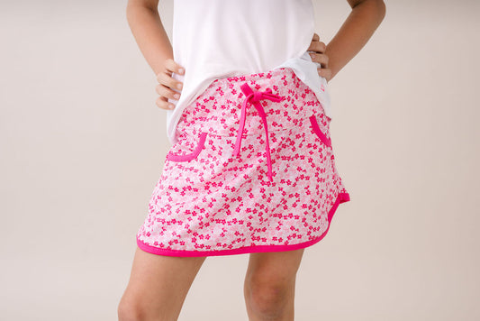 Tiffany Skort, Pink Petals Totally Turquoise