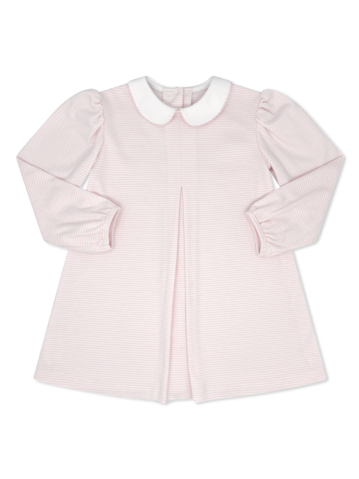 Caroline Dress, Pensacola Pink Ministripe