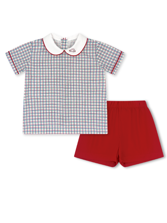 Sibley Short Set, Primary Plaid
