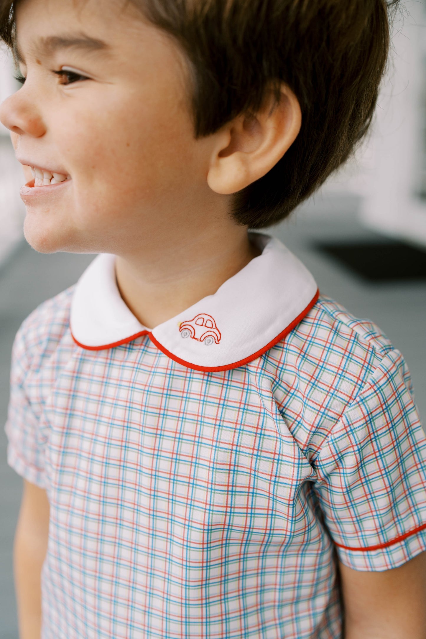 Sibley Short Set, Primary Plaid
