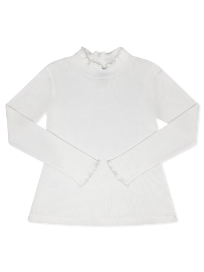 Remi Ribbed Turtleneck, Wells White