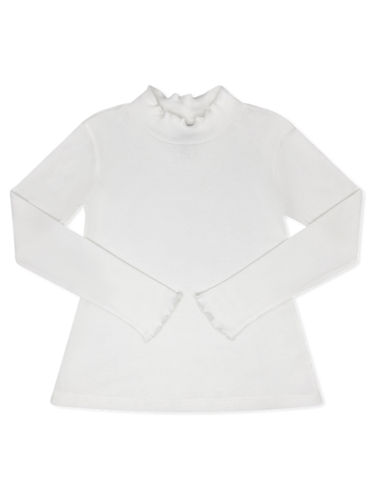 Remi Ribbed Turtleneck, Wells White