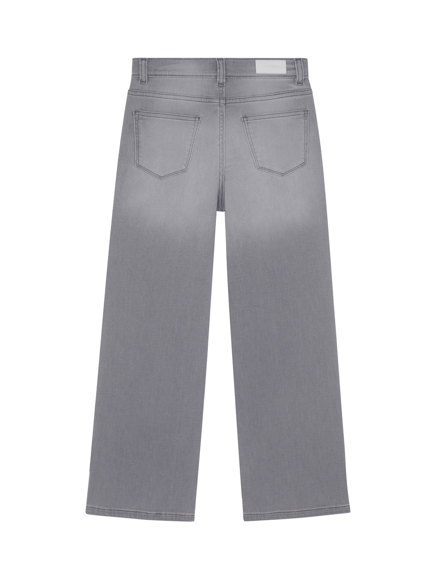 Lily Wide Leg Knit Jeans, Washed Grey
