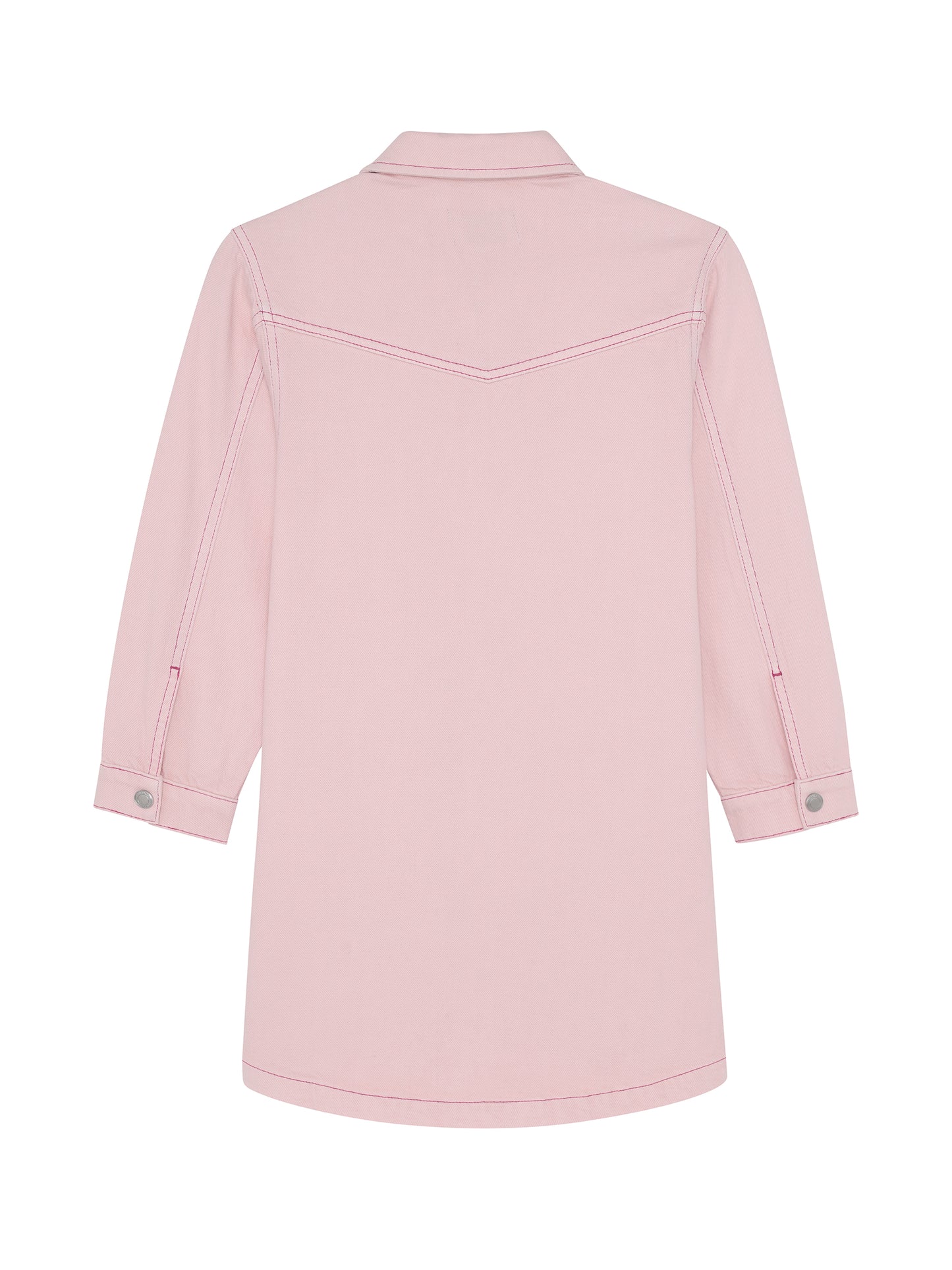 Simona Denim Dress, Primrose Pink
