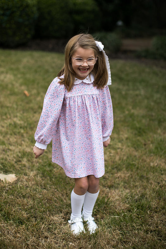 Memory Making Dress Long Sleeve, Pumpkin Grove Floral