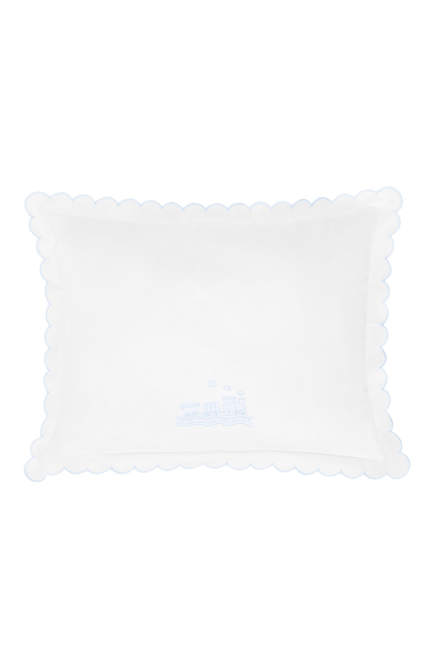 Scallop Baby Pillowcase, Trains