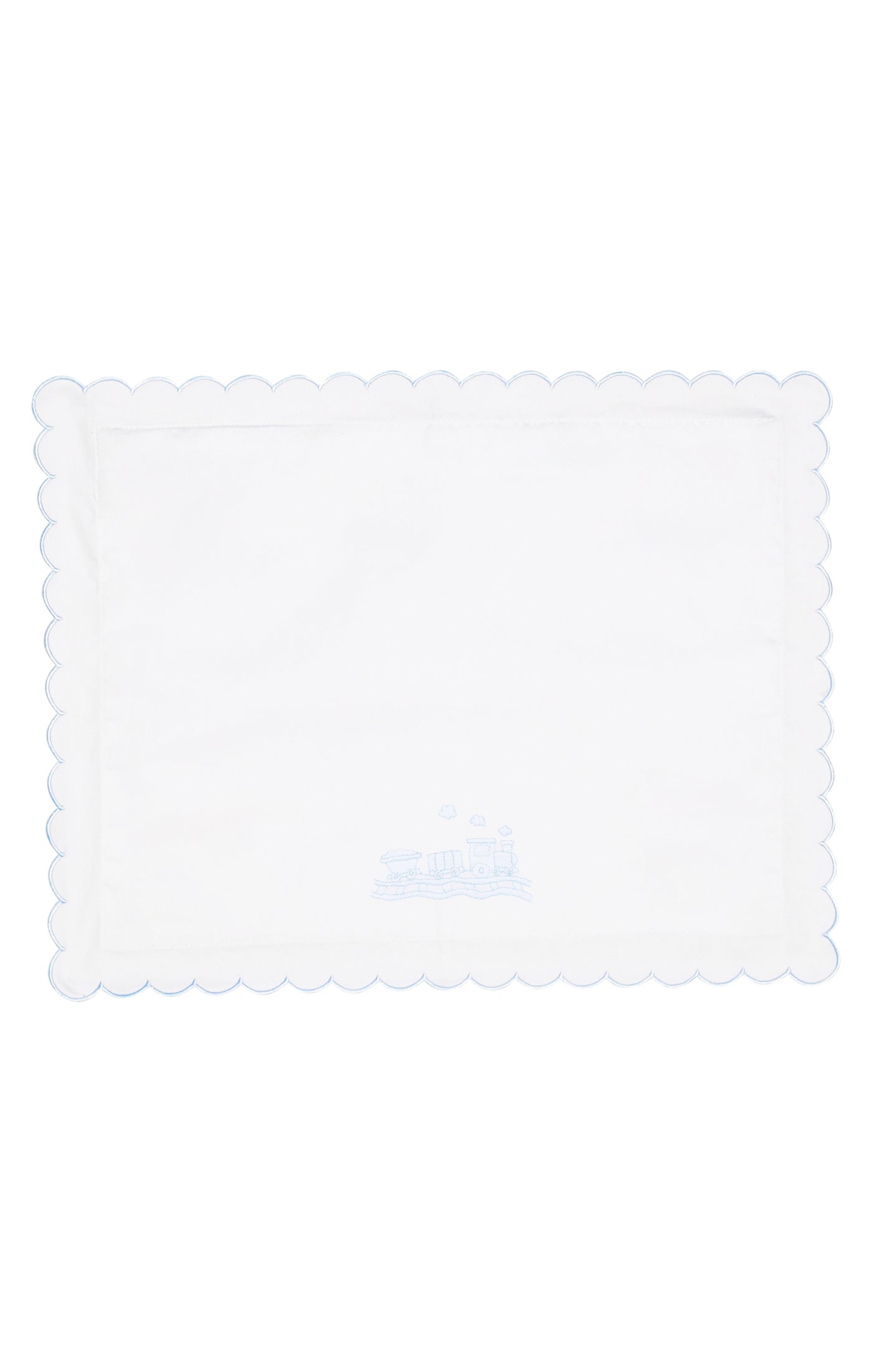 Scallop Baby Pillowcase, Trains