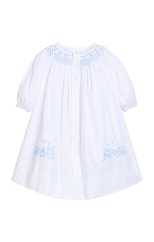 Smocked Heirloom Gown, Trains