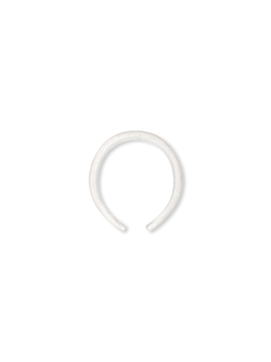 Hannah Velvet Headband, Winter White