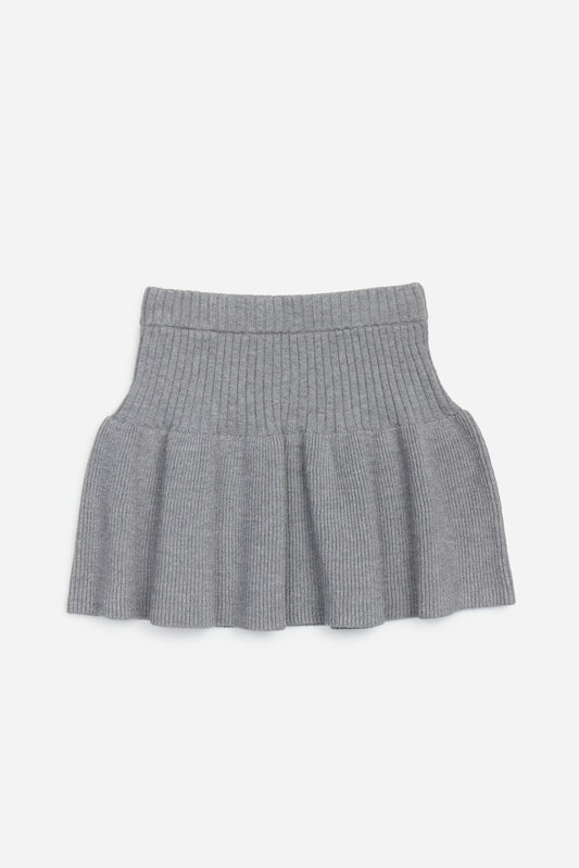Georgina Sweater Skirt - Heather Grey