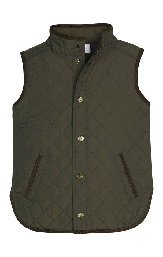 Classic Quilted Vest, Olive