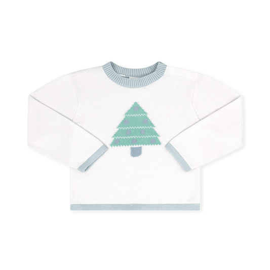 Cozy Up Sweater, Christmas Tree Blue