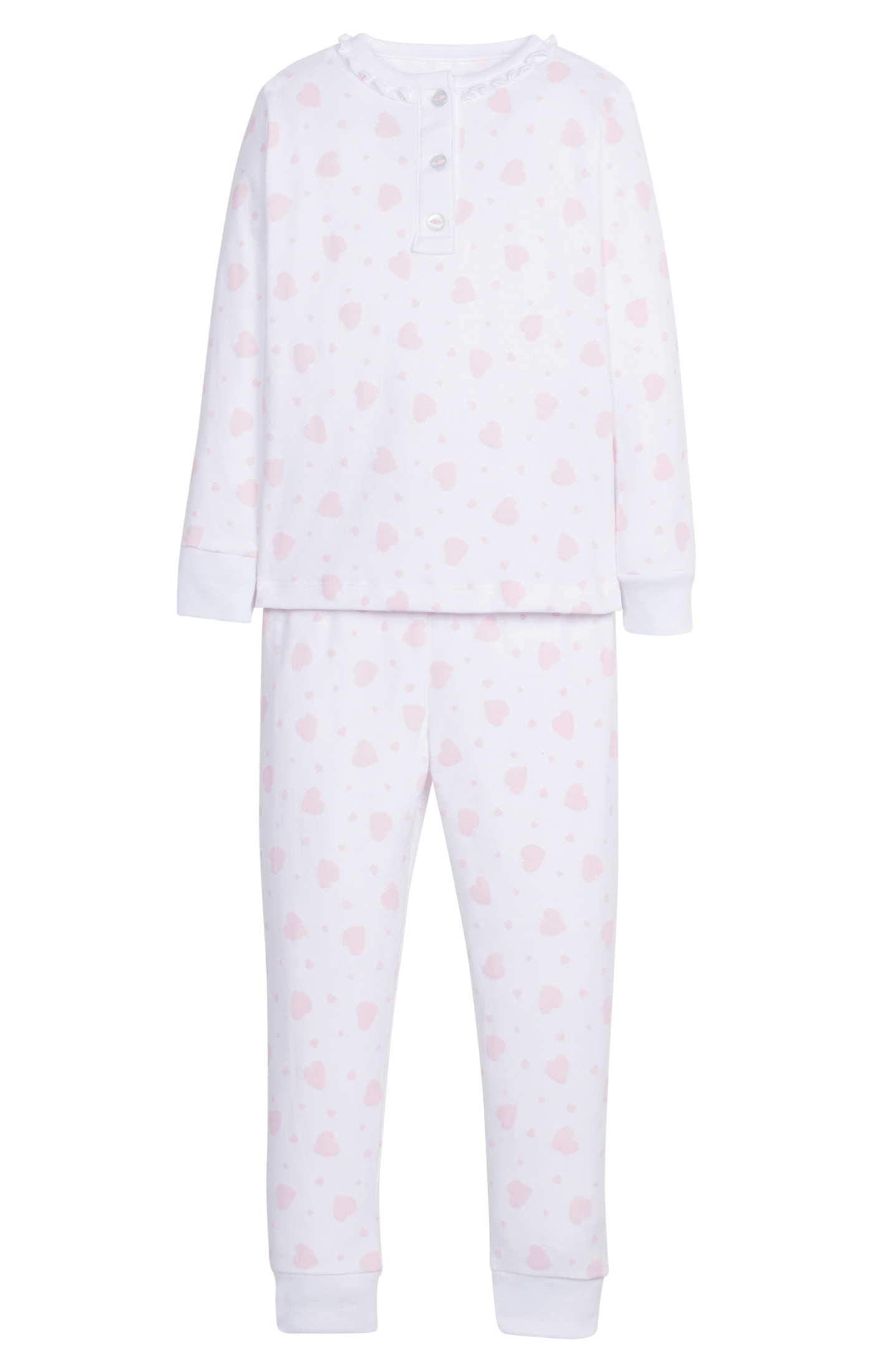 Pink Hearts Ruffled Jammies