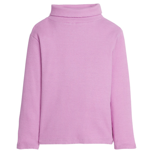 Ribbed Turtleneck, Petal