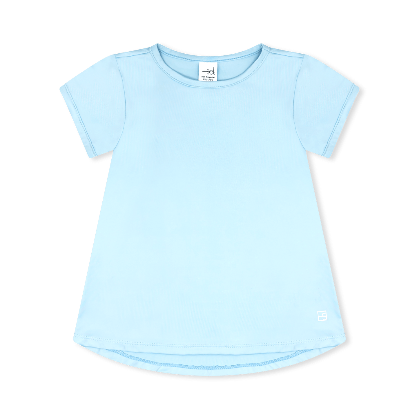 Bridget Basic Tee, Cotton Candy Blue