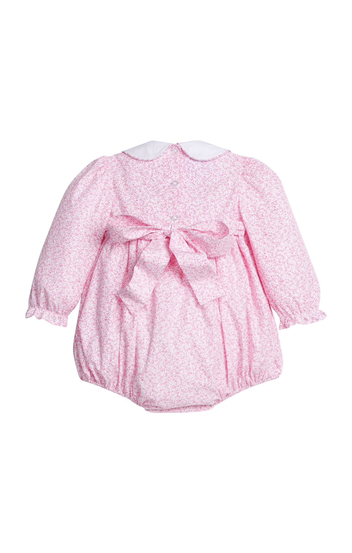 Smocked Natalie Bubble, Pink Vinings