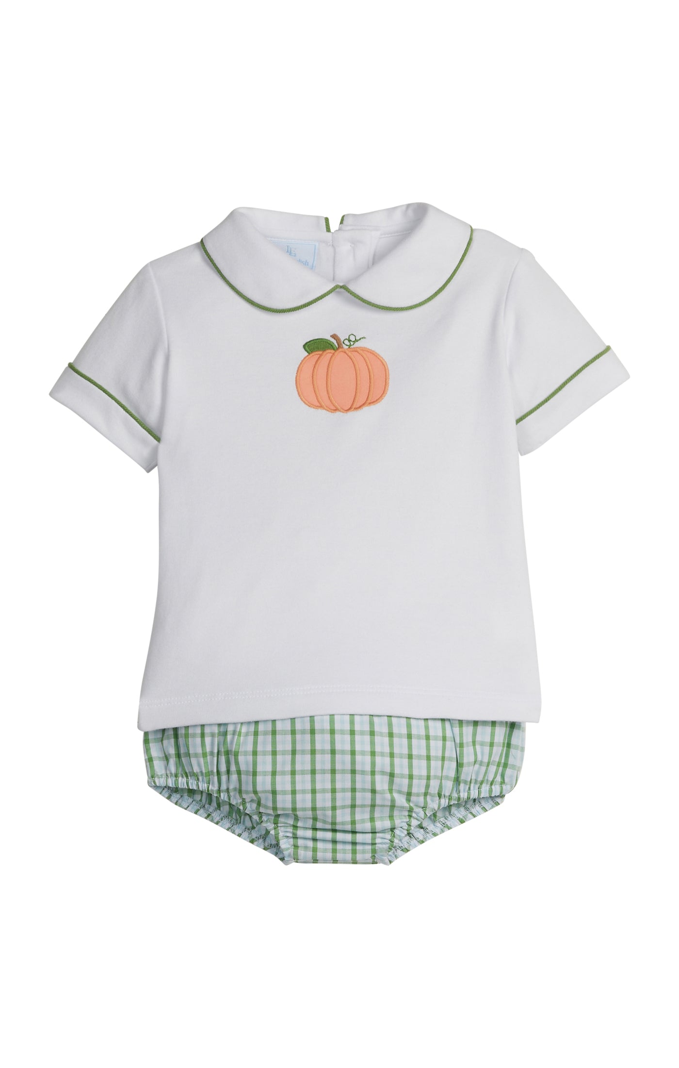 Applique Peter Pan Diaper Set, Pumpkin