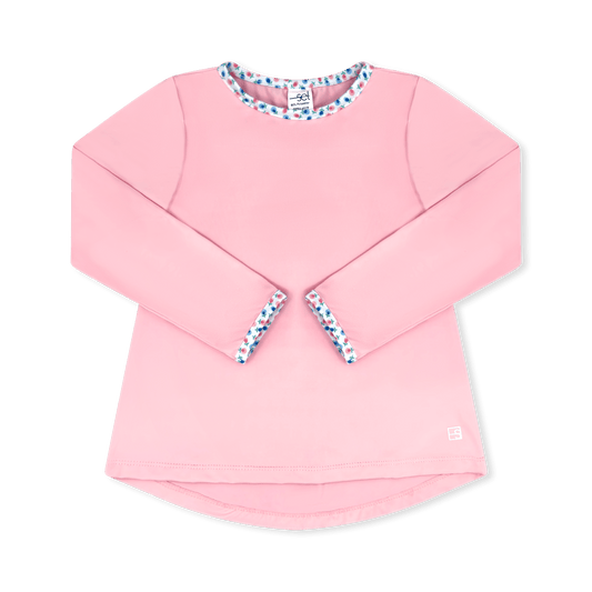 Bridget Basic Long Sleeve, Cotton Candy Pink, Kindness Blooms Floral