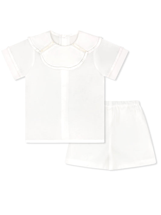 Owen Short Set - White Batiste