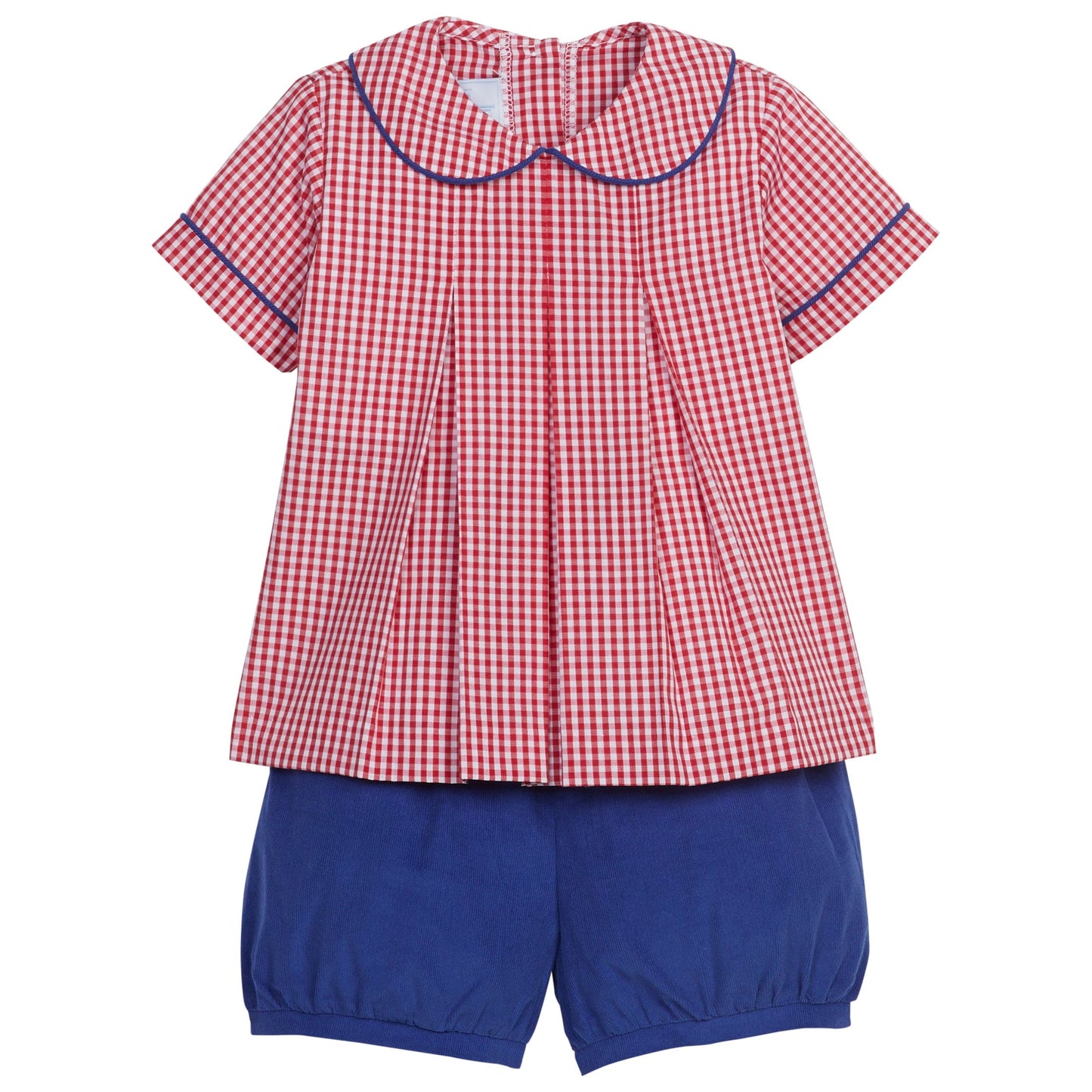 Carson Short Set, Red Gingham