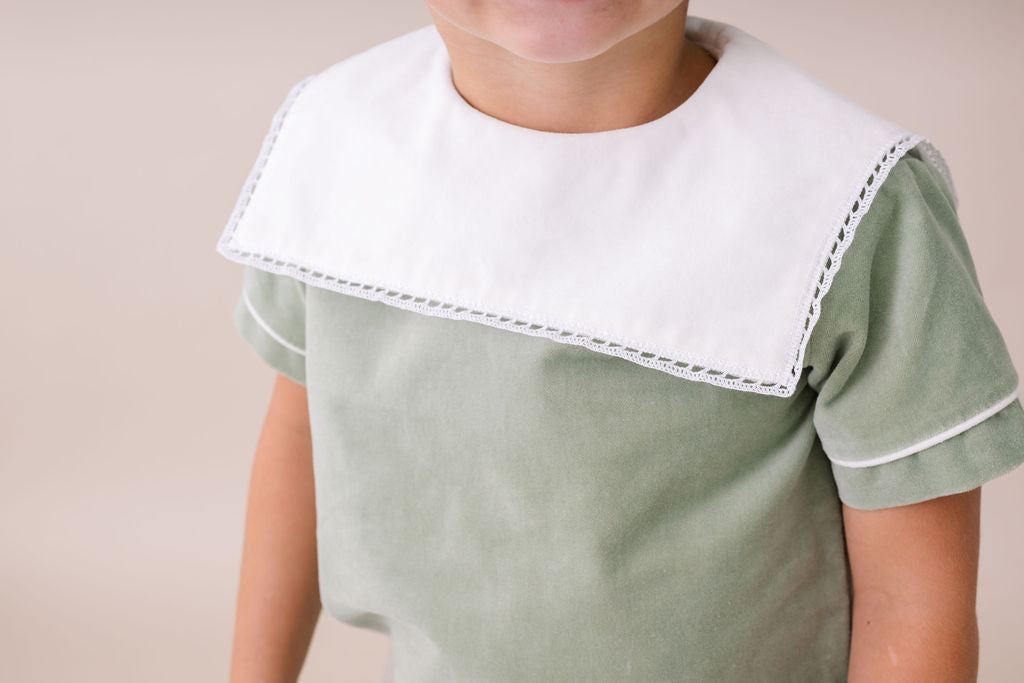 Christian Short Set, Leyland Green Velvet