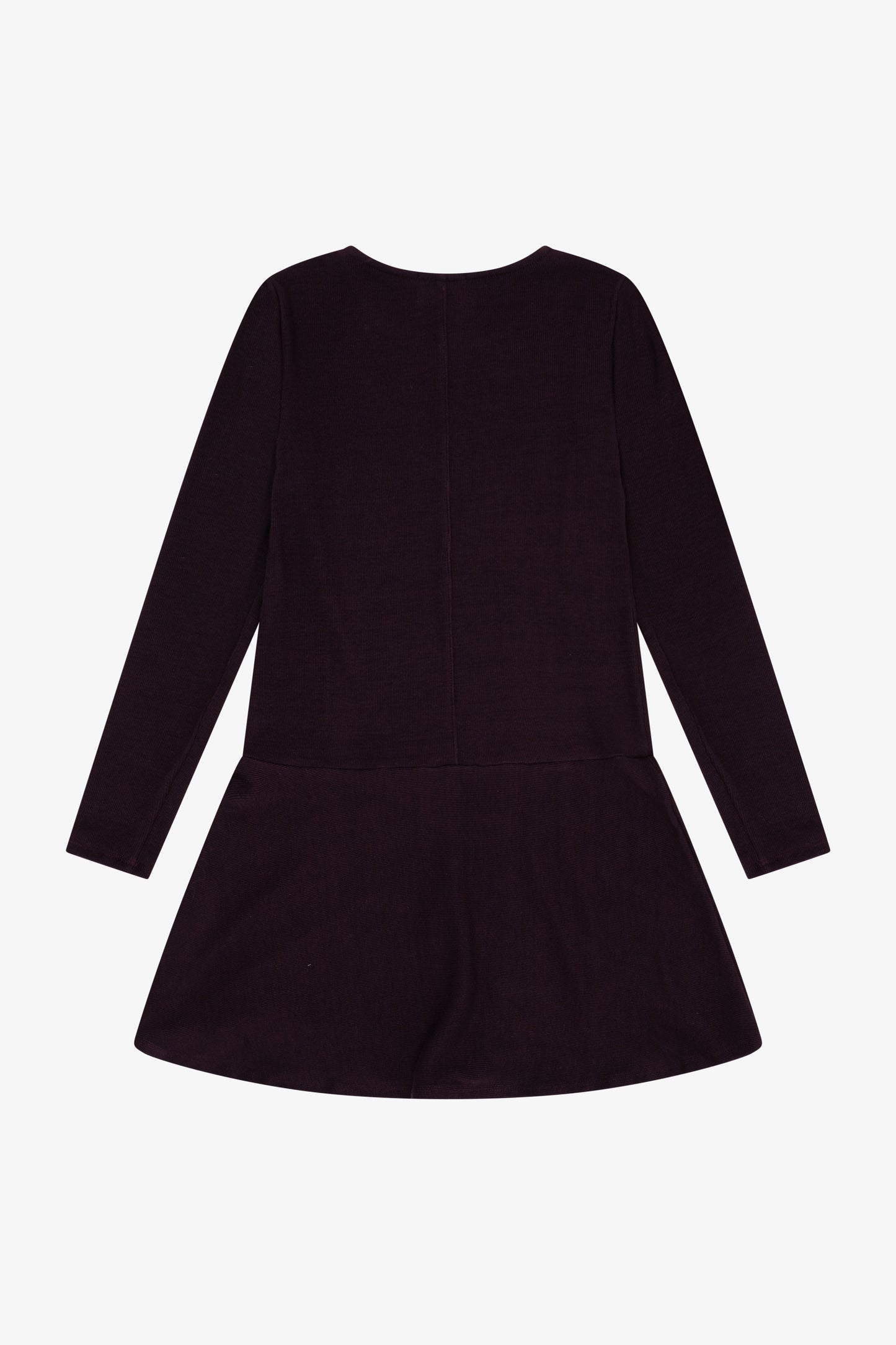 Long Sleeve Dress with Flare Hem - Moroccan Fig