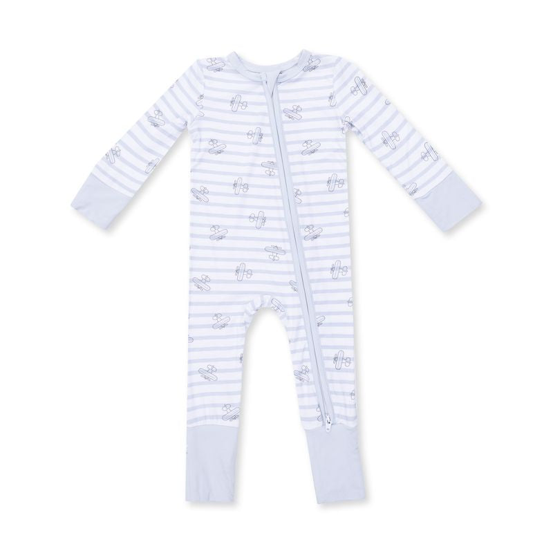 Airplane Stripe, Convertible Romper