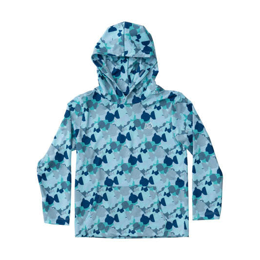 Pro Performance Hoodie Fishing Tee Shirt - Fish Camo