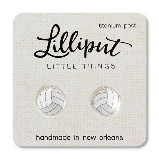 Volleyball Stud Earrings