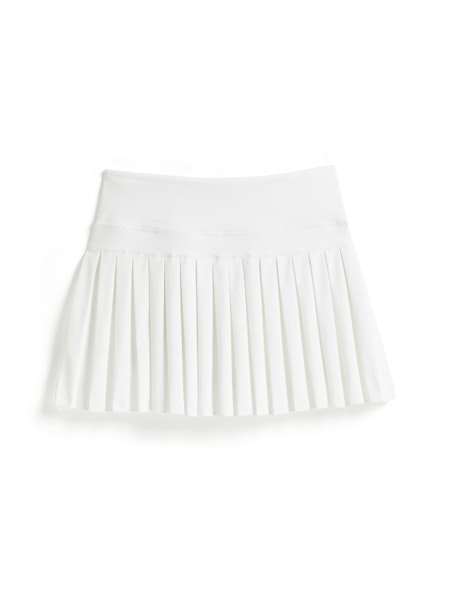 White Pleated Tennis Skort