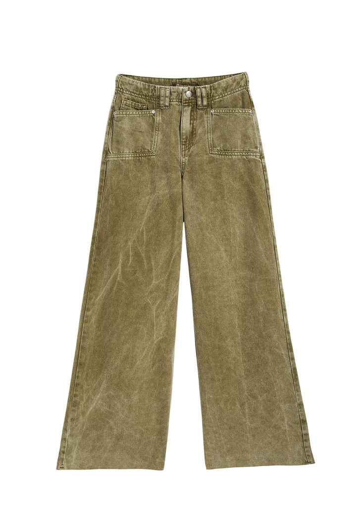 Utility Pocket Wide Leg, Olive