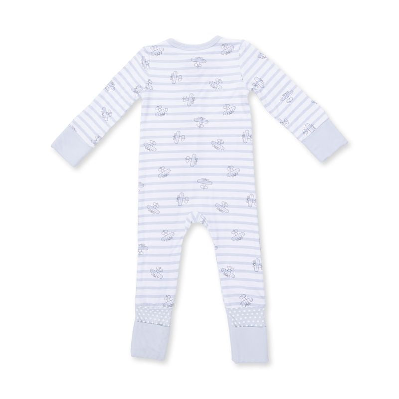 Airplane Stripe, Convertible Romper