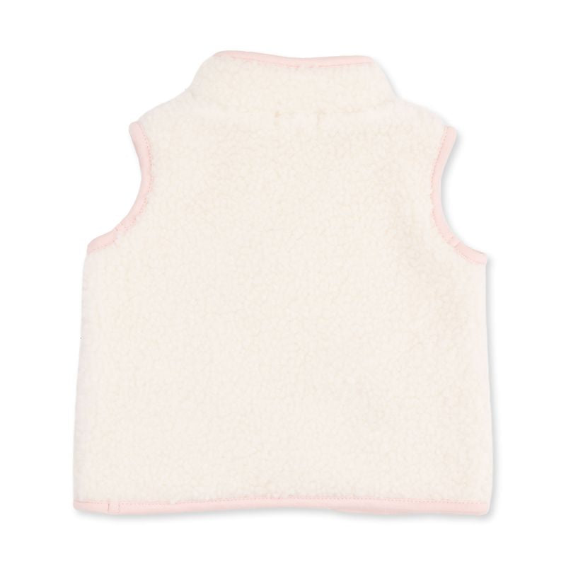 Sherpa Zip Vest with Heart Pockets