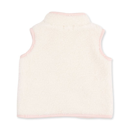Sherpa Zip Vest with Heart Pockets