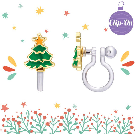 O Christmas Tree Cutie Clip On Earrings
