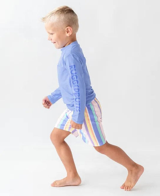 Rainbow Lane Stripe Swim Trunks
