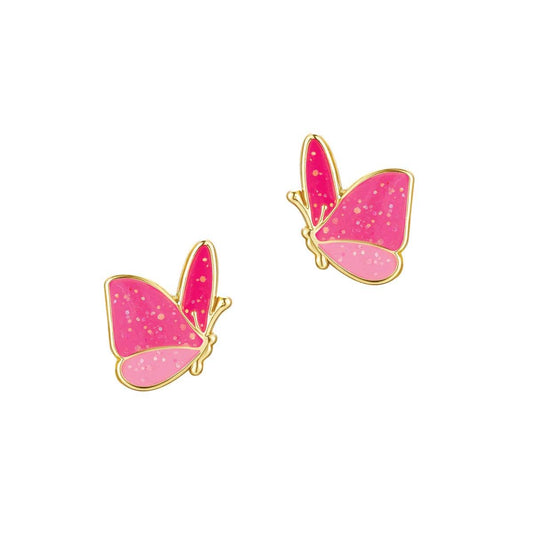 Glitter Butterfly Stud Earrings