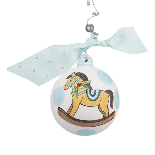 Blue Baby's 1st Rocking Horse Ornament