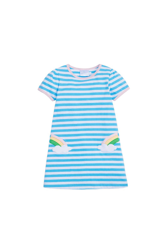 Applique T-Shirt Dress, Rainbow