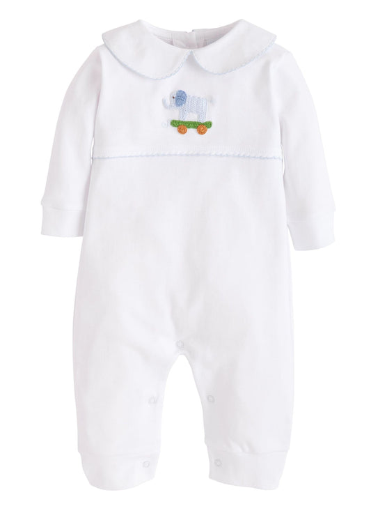 Boy Elephant Crochet Playsuit